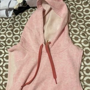 Little girls hoodie with no sleeves